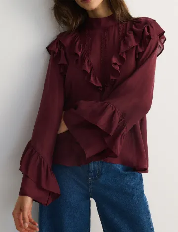 Bluza Reserved, visiniu