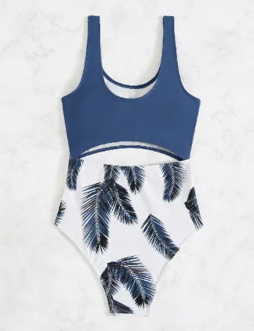 Costum de baie SHEIN, bleumarin