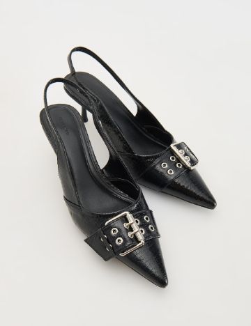 Pantofi Reserved, negru