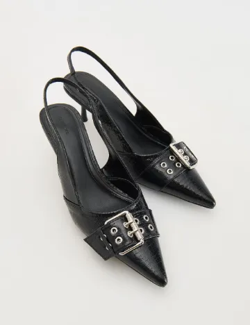 Pantofi Reserved, negru