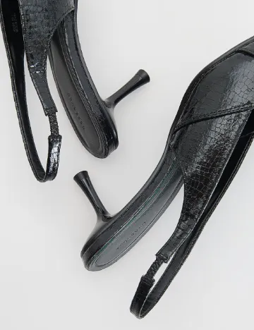 Pantofi Reserved, negru