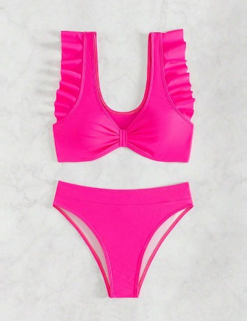 Costum de baie SHEIN, roz