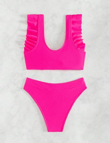 Costum de baie SHEIN, roz