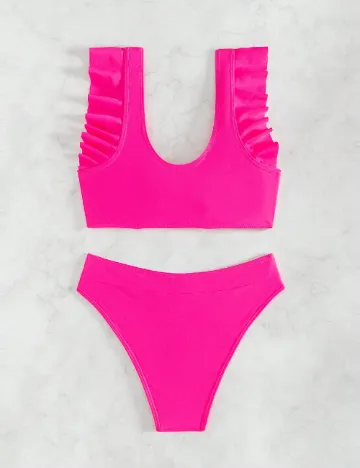 Costum de baie SHEIN, roz