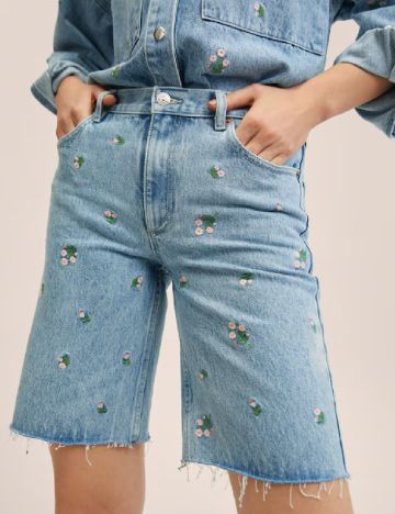 Pantaloni scurti Mango, albastru