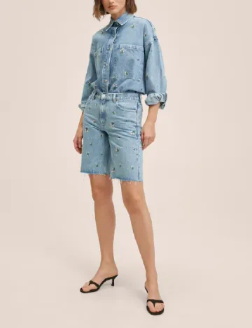 Pantaloni scurti Mango, albastru
