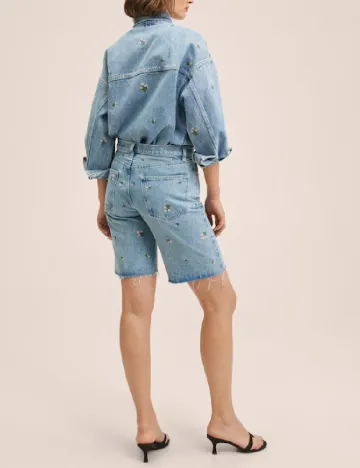 Pantaloni scurti Mango, albastru