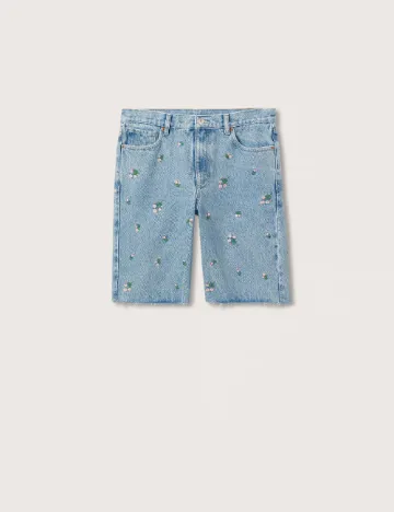 Pantaloni scurti Mango, albastru