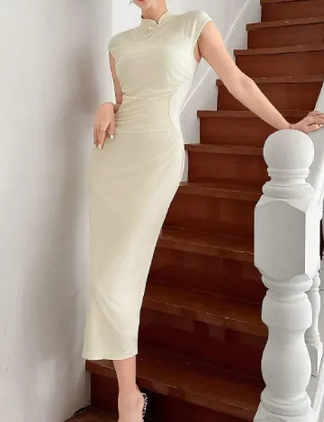 Rochie medie SHEIN, crem