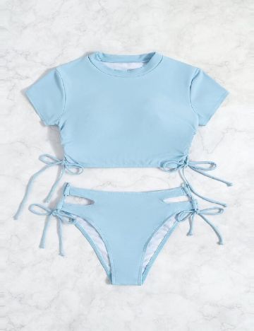 Costum de baie SHEIN, bleu