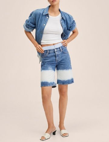 Pantaloni scurti Mango, albastru