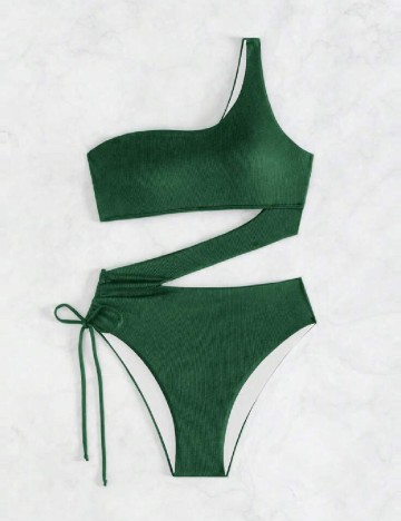 Costum de baie SHEIN, verde