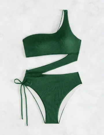 Costum de baie SHEIN, verde