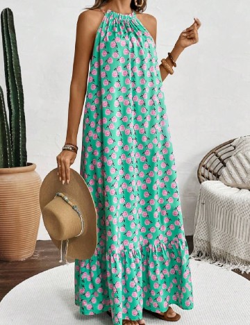 Rochie lunga SHEIN, verde