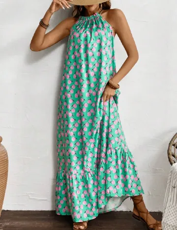 Rochie lunga SHEIN, verde