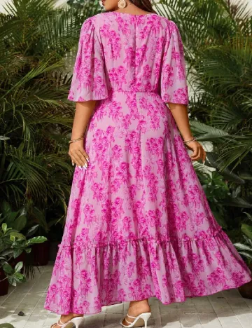 Rochie lunga SHEIN CURVE, roz