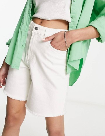 Pantaloni scurti Miss Selfridge, alb