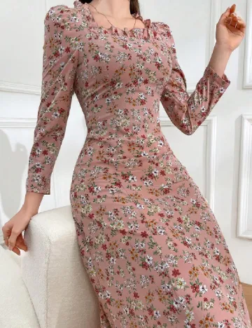 Rochie medie SHEIN, floral print