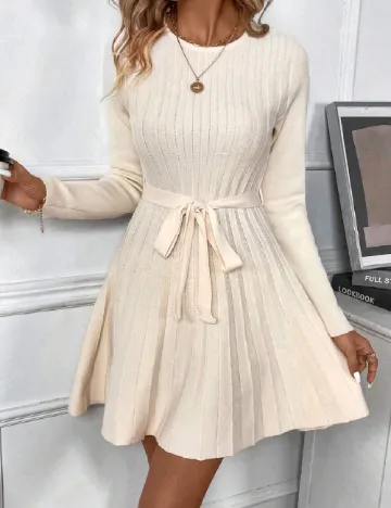 Rochie scurta SHEIN, crem