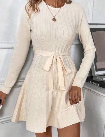 Rochie scurta SHEIN, crem