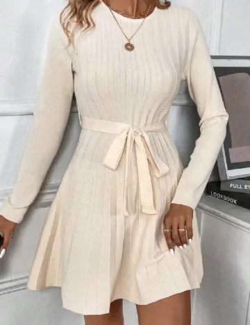 Rochie scurta SHEIN, crem