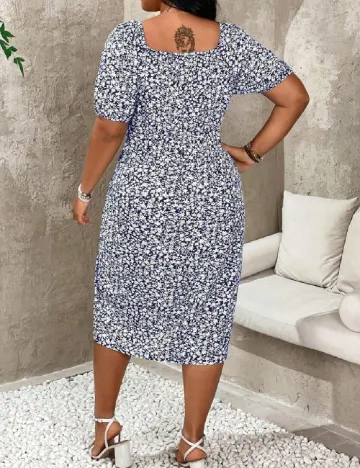Rochie medie SHEIN CURVE, bleumarin