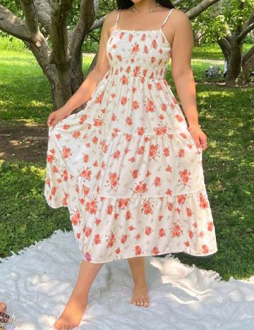 Rochie medie SHEIN CURVE, crem