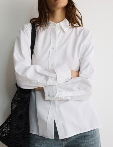 Camasa Oversize Reserved, alb