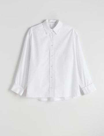 Camasa Oversize Reserved, alb
