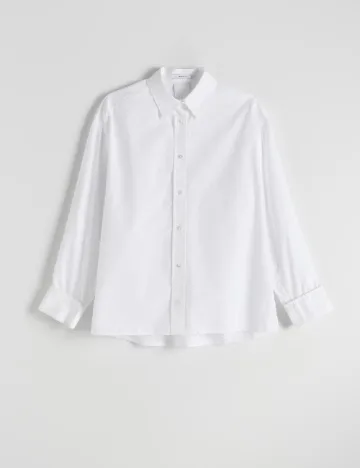 Camasa Oversize Reserved, alb
