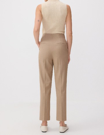 Pantaloni Reserved, maro deschis