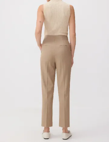 Pantaloni Reserved, maro deschis