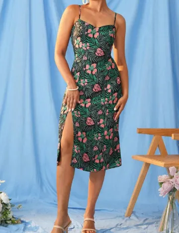 Rochie medie SHEIN, verde