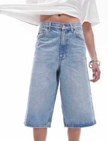 Pantaloni scurti Top Shop, albastru