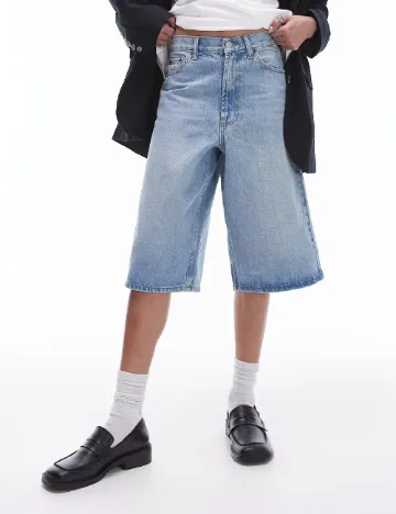 Pantaloni scurti Top Shop, albastru