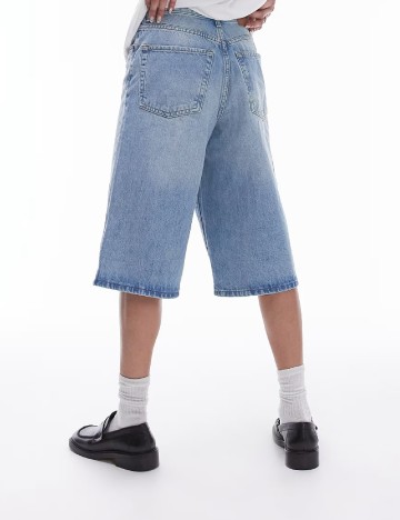 Pantaloni scurti Top Shop, albastru