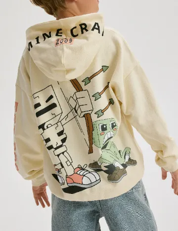 Hanorac Oversize Reserved, crem