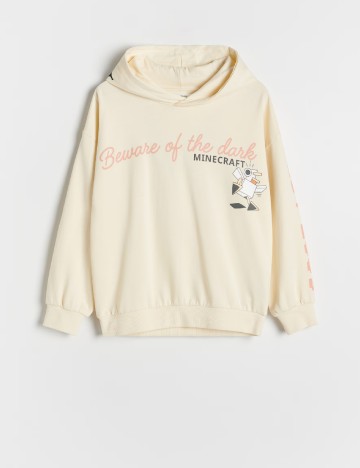 Hanorac Oversize Reserved, crem