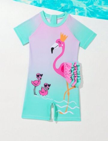 Costum de baie Shein Kids, mix culori