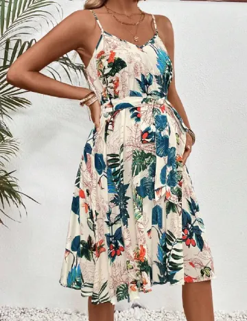 Rochie medie SHEIN Maternity, floral print