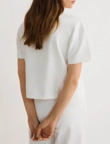 Tricou Reserved, ecru