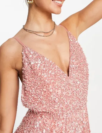 Rochie medie ASOS, roz