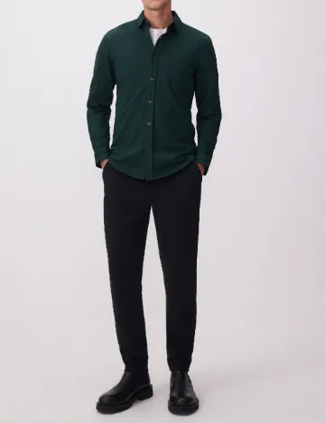 Camasa Reserved, verde inchis