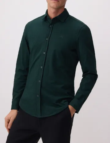 Camasa Reserved, verde inchis