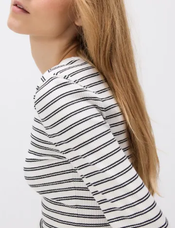 Bluza Reserved, alb/negru