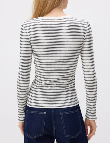 Bluza Reserved, alb/negru