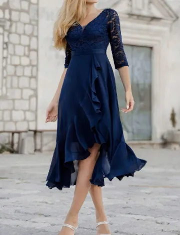 Rochie medie Miusol, bleumarin