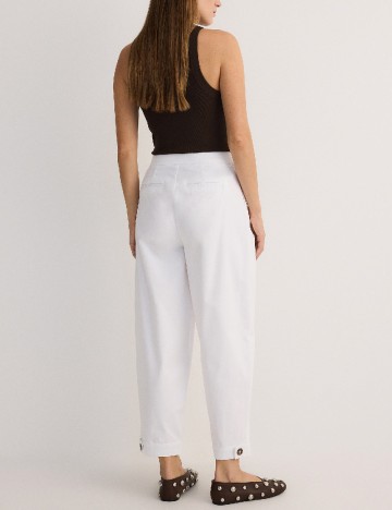 Pantaloni Reserved, alb