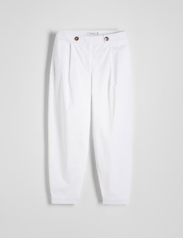 Pantaloni Reserved, alb