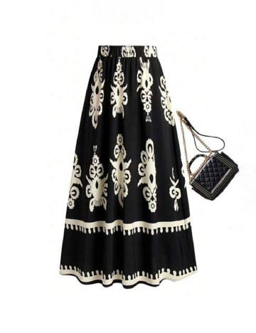 Fusta SHEIN CURVE, negru
